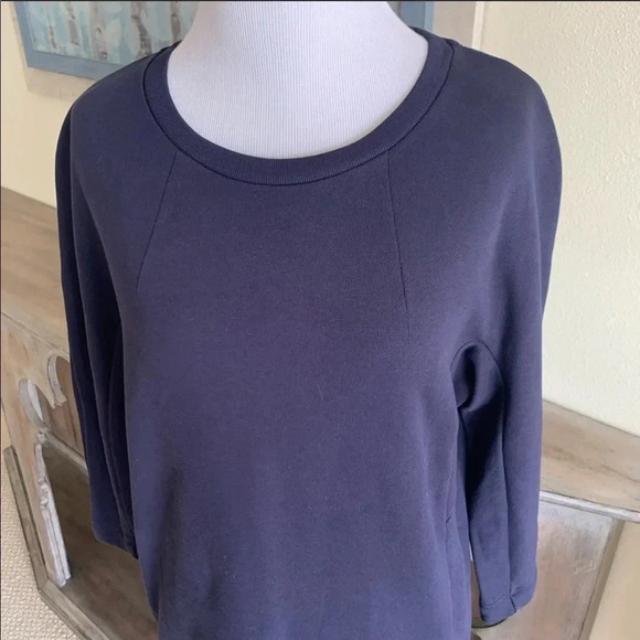 New Dries Van Noten Harine Cotton Sweatshirt Dress Blue NWT Designer Women’s XS - Picture 3 of 9